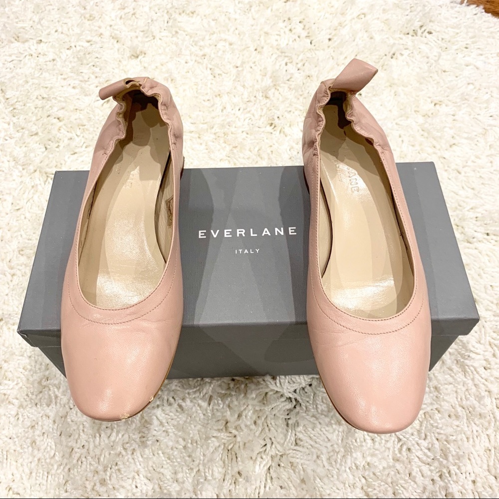 Everlane the day heel pink leather size 6